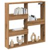 vidaXL Wall Cabinet Artisian Oak 80x15x80 cm Engineered Wood
