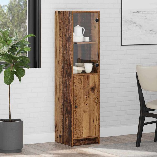 vidaXL Highboard Old Wood 35 x 37 x 142 cm Engineered Wood