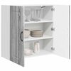 vidaXL Kitchen Cabinet with Storage Kalmar Grey Sonoma 80 x 31 x 80 cm