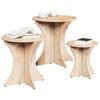 vidaXL Coffee Table 3 pcs Natural