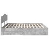 vidaXL Bed Frame Concrete Grey 180 x 200 cm Engineered Wood