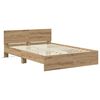 vidaXL Bed Frame Artisan Oak 120 x 190 cm Engineered Wood