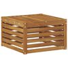 vidaXL Outdoor Footstool Solid Acacia Wood Natural 59 x 59 x 37 cm