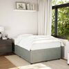 vidaXL Bed Frame without Mattress Light Grey 120x200 cm Velvet