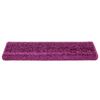 vidaXL Stair Mats 10 pcs 65x21x4 cm Violet Rectangular Edge