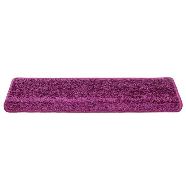 vidaXL Stair Mats 10 pcs 65x21x4 cm Violet Rectangular Edge