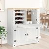 vidaXL Wine cabinet White 97 x 45 x 114 cm Solid Pine Wood