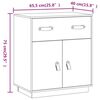 vidaXL Sideboard White 65.5x40x75 cm Solid Wood Pine