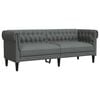 vidaXL Sofa Dark Grey 201.5 x 74.5 x 74.5 cm Polyester