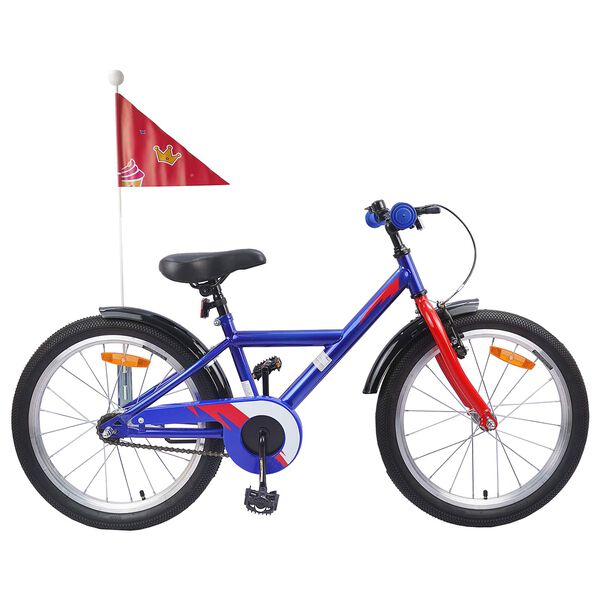 vidaXL Kids Bike 18'' for 5-7 Years Old Dark Blue