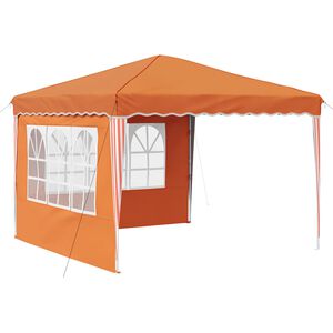 vidaXL Pop-up Party Tent 288 x 288 x 245 cm Orange Oxford Fabric