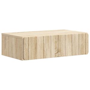 vidaXL Wall-Mounted Side Table Sonoma Oak 59 x 34.5 x 17 cm