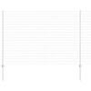 vidaXL Euro Fence with Post 10 x 1.6 m Galvanised Steel Silver Mesh