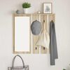 vidaXL Wall-Mounted Coat Rack with Shelf Sonoma oak 84 x 10 x 80 cm