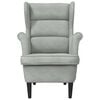 vidaXL Armchair Light Grey Velvet