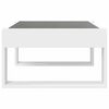 vidaXL Coffee Table with Infinity LED White 70x53x30 cm