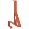 vidaXL Snow Guard Support Red 29.5 x 3 x 34.5 cm Steel