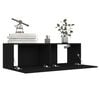 vidaXL 6 Piece TV Cabinet Set Black Engineered Wood