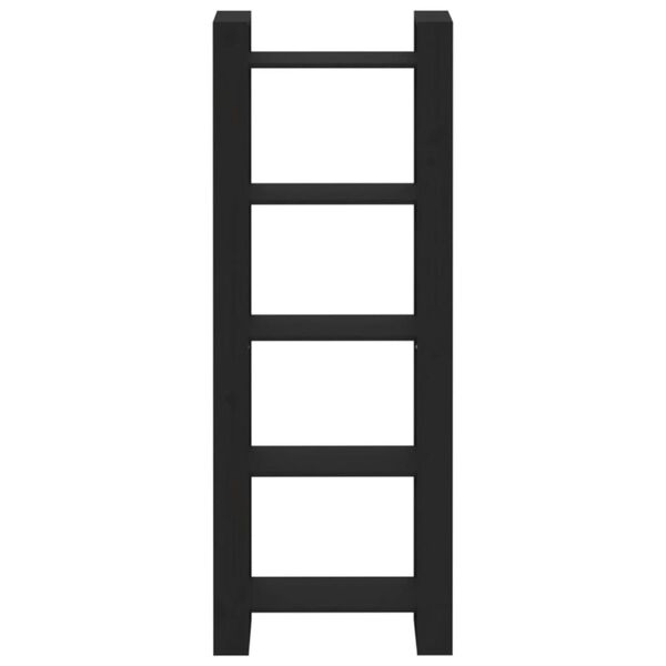 vidaXL Book Cabinet/Room Divider Black 60x35x160 cm Solid Wood