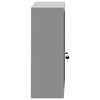 vidaXL Tool Cabinet with Shelf Black and Grey 50 x 20 x 55 cm