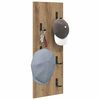 vidaXL Wall-Mounted Coat Rack Artisan Oak 30 x 1.5 x 80 cm