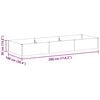 vidaXL Garden Raised Bed 290 x 100 x 36 cm Galvanised Steel