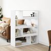 vidaXL Bookcase White 100x33x125,5 cm Engineered Wood