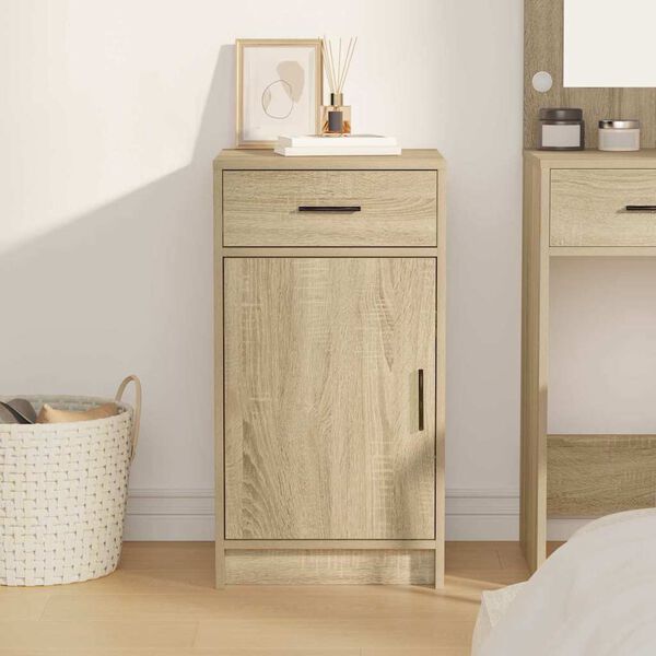 vidaXL Sideboard Sonoma Oak 40 x 40.5 x 75 cm Engineered wood