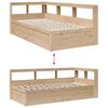 vidaXL Bookcase Bed without Mattress 75x190cm Solid Wood Pine