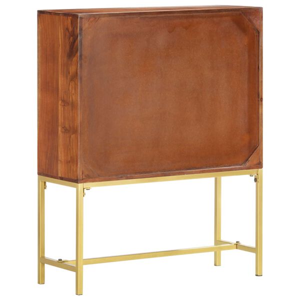 vidaXL Highboard 80x30x100 cm Solid Acacia Wood