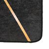 vidaXL Rug Washable Black and Gold 80x300 cm