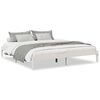 vidaXL Extra Long Bed Frame without Mattress White 180x210 cm