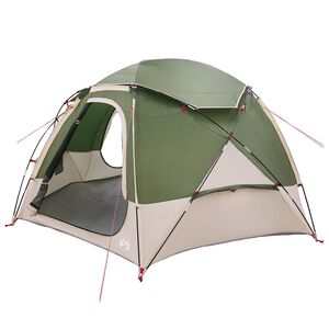 vidaXL Dome Tent with Removable Rainfly Green 4-Person