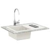 vidaXL Sink White 670 x 460 mm 80% Quartz and 20% Resin