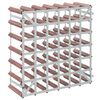vidaXL Wine Rack for 42 Bottles Brown Solid Wood Pine