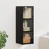 vidaXL Wall Cabinet Black Oak 35 x 37 x 102 cm Engineered Wood