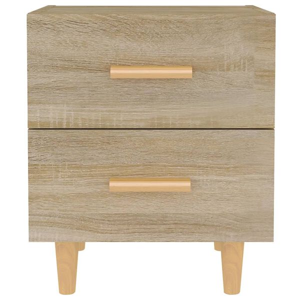 vidaXL Bed Cabinets 2 pcs Sonoma Oak 40x35x47.5 cm
