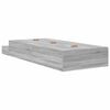 vidaXL Storage Bed Frame with Drawer Grey Sonoma 80 cm Engineered Wood