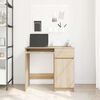 vidaXL Desk Sonoma Oak 86x49x76 cm Engineered Wood