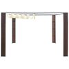 vidaXL Gazebo with Roof Poly Rattan 300x300x220 cm Brown and Cream