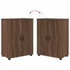 vidaXL Bathroom Cabinet with Storage Brown Oak 60 x 35 x 80 cm
