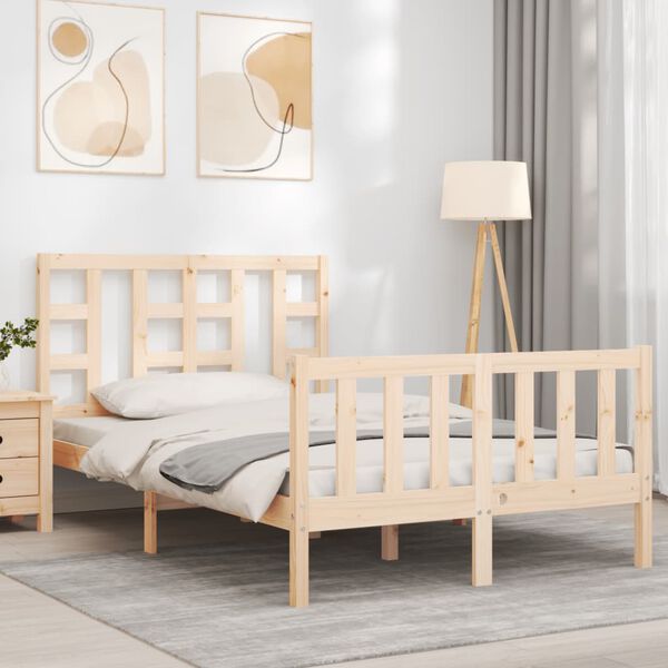 vidaXL Bed Frame without Mattress 120x200 cm Solid Wood Pine