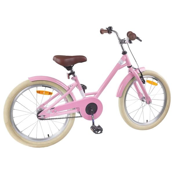 vidaXL Kids Bike 18'' for 5-7 Years Old Light Pink