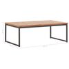 vidaXL Coffee Table 100x60x36cm Solid Acacia Wood and Steel