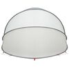 vidaXL Pool Dome Folding Manual Grey and Orange 500 x 500 x 236 cm