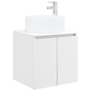 vidaXL Wall-mounted Sink Vanity White 49.5 x 44.5 x 65.5 cm