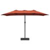 vidaXL Garden Parasol Terracotta 385 x 209 x 244 cm Fabric