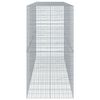 vidaXL Gabion Basket with Cover 400x100x200 cm Galvanised Iron