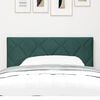vidaXL Headboard Height Adjustable Dark green 90 cm Velvet