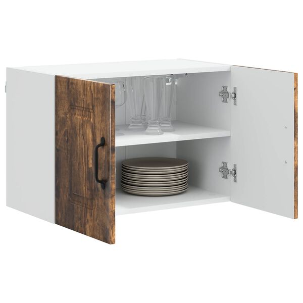 vidaXL Kitchen Cabinet Kalmar 2 pcs Smoked Oak 60 x 31 x 40 cm